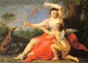 Pompeo Batoni Diana and Cupid oil painting
